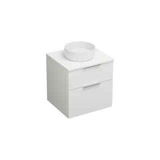 Burgbad Keramik Waschtisch-Set Eqio Weiß Hochglanz/Alpinweiss, SGUM060F2009C0001 SGUM060F2009C0001