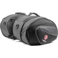 Bagtecs Reisetasche Satteltaschen Motorrad Seitentaschen Paar # SP3 36-60L schwarz