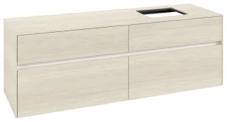 Villeroy & Boch Waschtischunterschrank Collaro C13600 1600x548x500mm 4 Ausz. Waschtisch re White Oak C13600AA