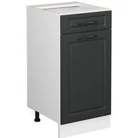 Vicco Unterschrank R-Line, Anthrazit Landhaus/Weiß, 40 cm ohne Arbeitsplatte (1-St)