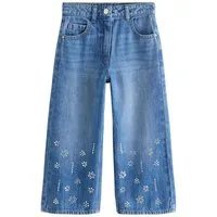 Next Weite Jeans Verzierte, weite Jeans mit Hitzeversiegelung (1-tlg)