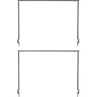 degawo Dekohänger 2er Set Tisch Deko Stange Metall schwarz ausziehbar Tafel 115,5-210 cm (2 x Tischstange)