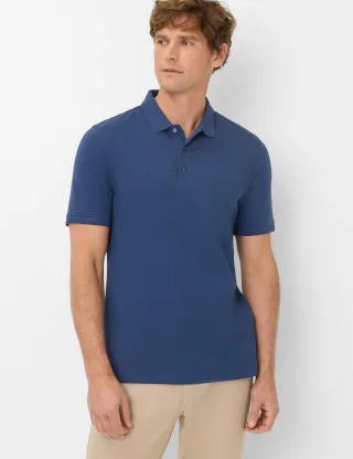 Brax Herren Polo Style PETE cove, Blau, Gr. 5XL