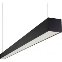 LUXULA LED-Hängeleuchte Tresenleuchte Büroleuchte 40W, LED fest integriert, 3000-6500K Warm- Kaltweiß, Pendelleuchte Schwarz CCT Farbwechsel Ra90 Weiß 120cm