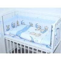 Primawela Beistellbett Baby Bettwäsche für Beistellbett mit Nestchen Spannbettlaken 6 teilig