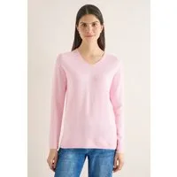 CECIL Strickpullover mit abgerundetem V-Ausschnitt