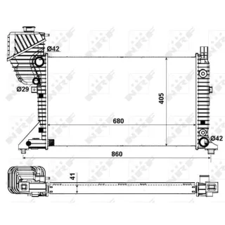 NRF Motork?hler Mercedes Sprinter 55349A