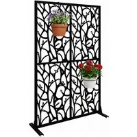 relaxdays Sichtschutzelement Sichtschutz für Garten Rankenmotiv, (1-St)