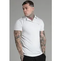 Siksilk Poloshirt SikSilk Herren Graues Smart Revere Polo