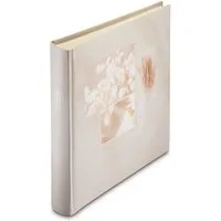 Hama Fotoalbum Fotoalbum Jumbo Bildformat 30x30 cm, 100 weiße Seiten, Cotton, Zum Selber Einkleben, Selbstgestalten, elegantes Design