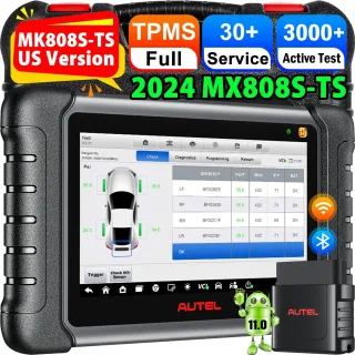 Autel MaxiCheck MX808S-TS MX808S TS Android 11 TPMS Relearn Programming Tool Full Bidirectional Scanner TPMS Retrofit Au