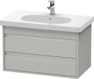 Duravit Ketho Waschtischunterbau wandhängend Betongrau Matt 800x455x480 mm - KT664700707 KT664700707