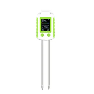 6 in 1 Soil PH Meter Fertility Moisture Light Temperature Humidity Tester High Precision Rotatable LCD Screen Garden Gre