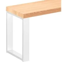 LAMO Manufaktur Sitzbank LSB Sitzbank (Komplett-Set, 3-Teilig), 40mm stake Massivholzplatte
