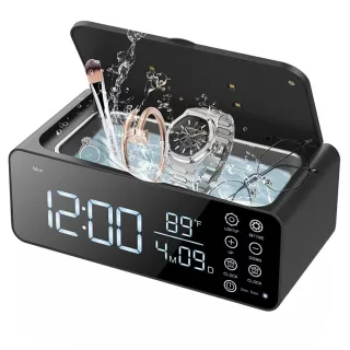 Tevorex Multi-Function Ultrasonic Jewelry Cleaner with 48KHz High-Frequency Vibration, Smart Touch Control, and Stainles