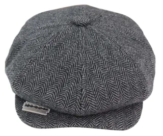 Herren Peaky Blinders Tweedhut mit Rasierklinge