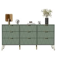 UEV Kommode modern Sideboard schmal Mehrzweckschrank für Kleidung Dokumente (Packung)