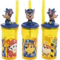 PAW PATROL Becher Paw Patrol 3D Kopf Chase Marshall Trinkbecher Becher 360 ml