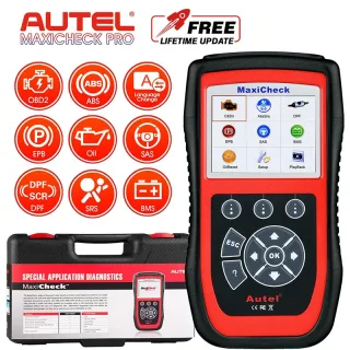 Autel Maxicheck Pro OBD2 Scanner Car Diagnostic Service Tool Oil Reset ABS Airbag SAS EPB DPF Supports 12 Languages