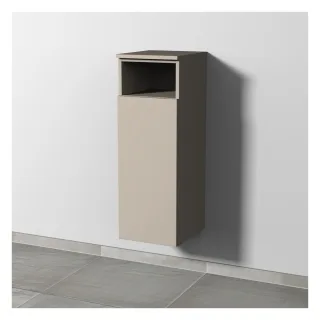 Sanipa 3way Mittelschrank mit 1 Tür und 1 offenem Fach, Kaschmir-Matt, SP1301U SP1301U