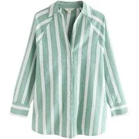 Next Hemdbluse Sommershirt mit Leinenanteil (1-tlg)