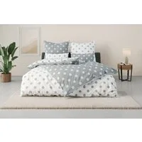 OTTO home Wendebettwäsche Dots, Polycotton recycelt, 2 teilig, ab Größe 135x200 cm, aus recyceltem Material, Bettwäsche mit Punkten