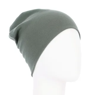 Halsüberkopf Accessoires - Mütze Uni Bio-Baumwolle khaki - Gr. - OS