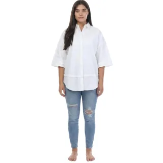 Ted Baker - "Orlanda" Hemd für Damen, Übergroß, 3/4 Ärmel (Weiß)