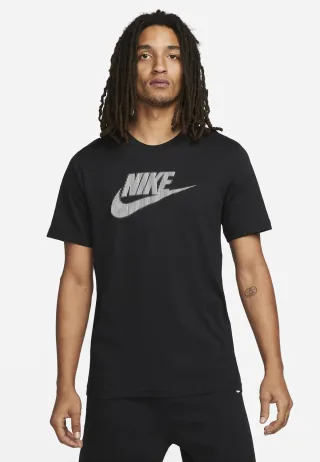 Nike Sportswear Hybrid Herren-T-Shirt in Schwarz