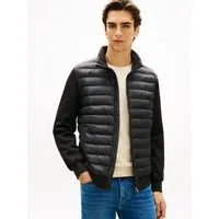 Tommy Hilfiger Steppjacke MIX MEDIA mit Stehkragen unifarben, casual, regular fit, Baumwollmix