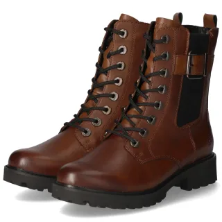 Remonte Schnürstiefeletten - Gr. 36 - Braun - Glattleder