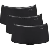 sloggi Panty GO Crush (3er Pack) mit Spitzendetails, Cotton-Mix