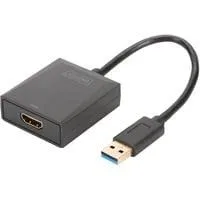 USB 3.2 Gen 1 Adapter, USB-A Stecker > HDMI Buchse schwarz