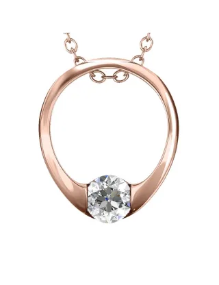 Mini-Ring mit Anhängern - Or Rosé et Cristal