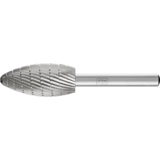 PFERD TOOLS HSS Frässtift Flammenform B Z 3 universal mittel fein Spanbrecher - 22407836