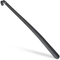 relaxdays Schuhlöffel Metall schwarz