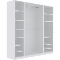 Marmex Möbel Garderobenschrank TRES SET G/B offener Kleiderschrank mit Kleiderstangen und Stauraum (3-St)