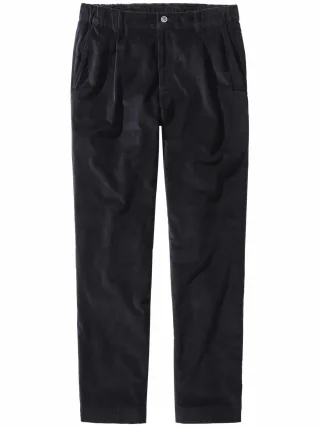 Mey & Edlich Herren Flachcord-Hose Blau 98 % Baumwolle, 2 % Elasthan