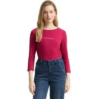 TOM TAILOR 3/4-Arm-Shirt mit Logo Schriftzug