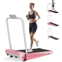 Hamlody Laufband Klappbares Laufband für Zuhause mit 5% Neigung, (Tool kits,Schmiermittel), 1-10km/h Max.Tragfähigkeit 120 kg, Mit Fallschutzclip), Walking Pad für Zuhause Klein Laufpad, 2.5 ps Laufpad Gehband