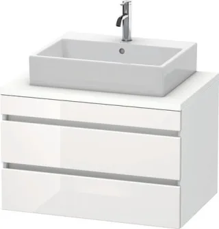Duravit DuraStyle Konsolenwaschtischunterbau wandhängend Weiß Hochglanz & Matt 800x548x512 mm - DS53 DS531702218