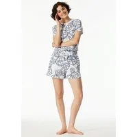 Schiesser Shorts Schiesser 150 Years seitliche Taschen, weites Bein, Baumwolle, Bindekordel
