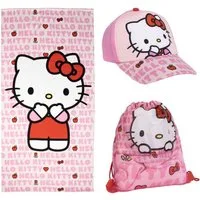 Cerda Handtuch Set Hello Kitty Kinderhandtücher im praktischen Beutel