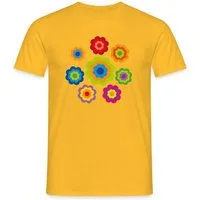 Spreadshirt T-Shirt 70er Jahre Hippie Flower Power Kostüm Blumen Fasching Männer T-Shirt (1-tlg)