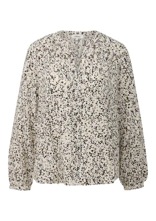 s.Oliver - Bluse mehrfarbig/beige - Gr. - 40