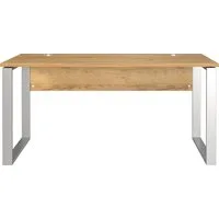 GERMANIA Schreibtisch Altino, Kufen aus Metall, 2x Kabeldurchlass, Breite 160 cm, Made in Germany