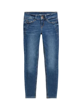 Denim Tom Tailor - TTJONA EXTRA SKINNY Jeans used mid stone blue denim - Gr. - 27