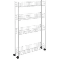 Metaltex Rollwagen Fino, mit 4 Etagen, 16x60x95 cm