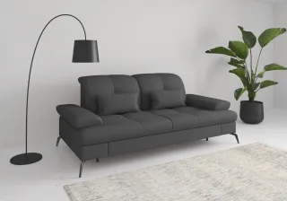 sit&more 2,5-Sitzer "Amica, inkl. Sitztiefenverstellung und Armteilverstellung" wahlweise mit Kopfteilverstellung und Bettfunktion