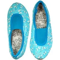 Beck Schläppchen Trendy  mit Ristgummi Gymnastikschuh (Barfußschuhe, für schmale Füße und kleine Kinder besonders geeignet, ab Gr. 18/19 erhältlich) atmungsaktive Baumwolle, rutschfeste Gummi-Sohle